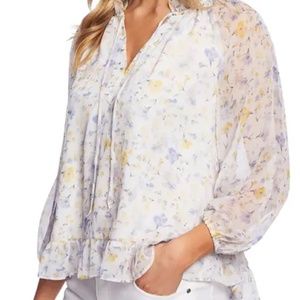 CeCe Meadow Monet Blouse - Q-40
